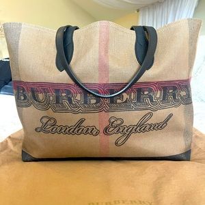 Burberry Doodle Canvas Tote